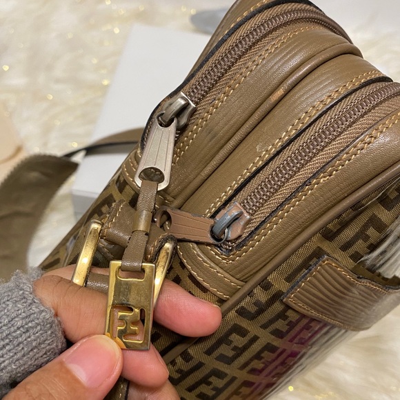 FENDI  Zucca Pattern Brown Shoulder  Bag - Picture 14 of 16